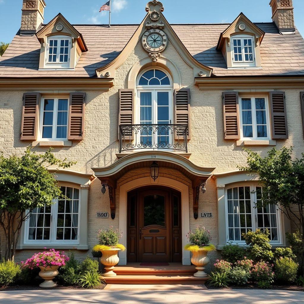 French Country House Exterior design example 3