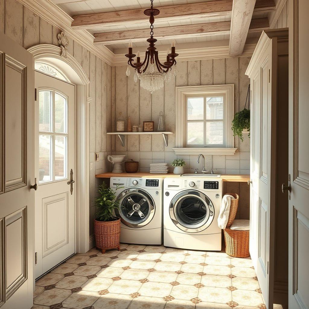 French Country Laundry Room design example 4
