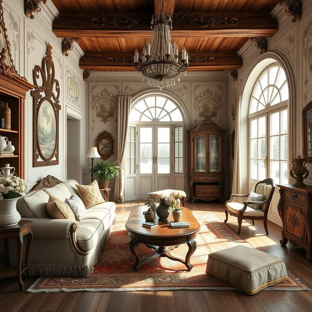 French Country Living Room design example 3
