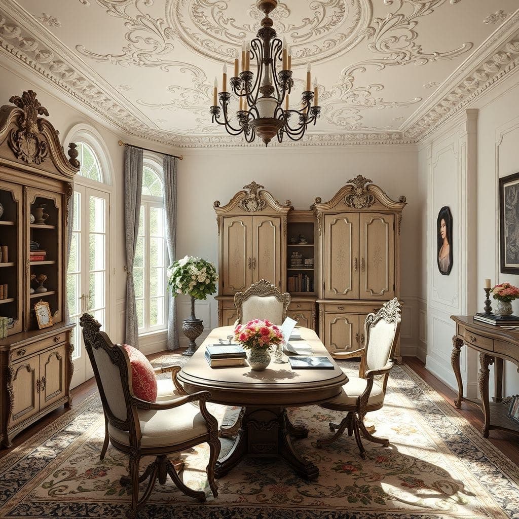 French Country Office design example 3