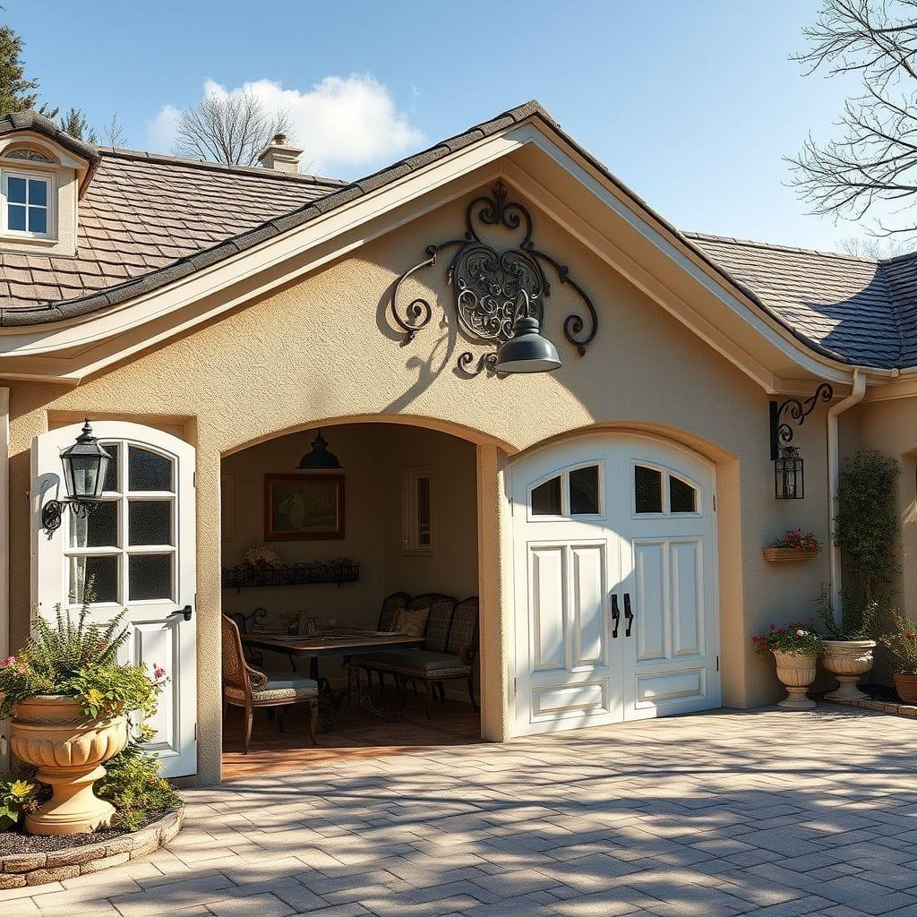 French Country Outdoor Garage design example 2