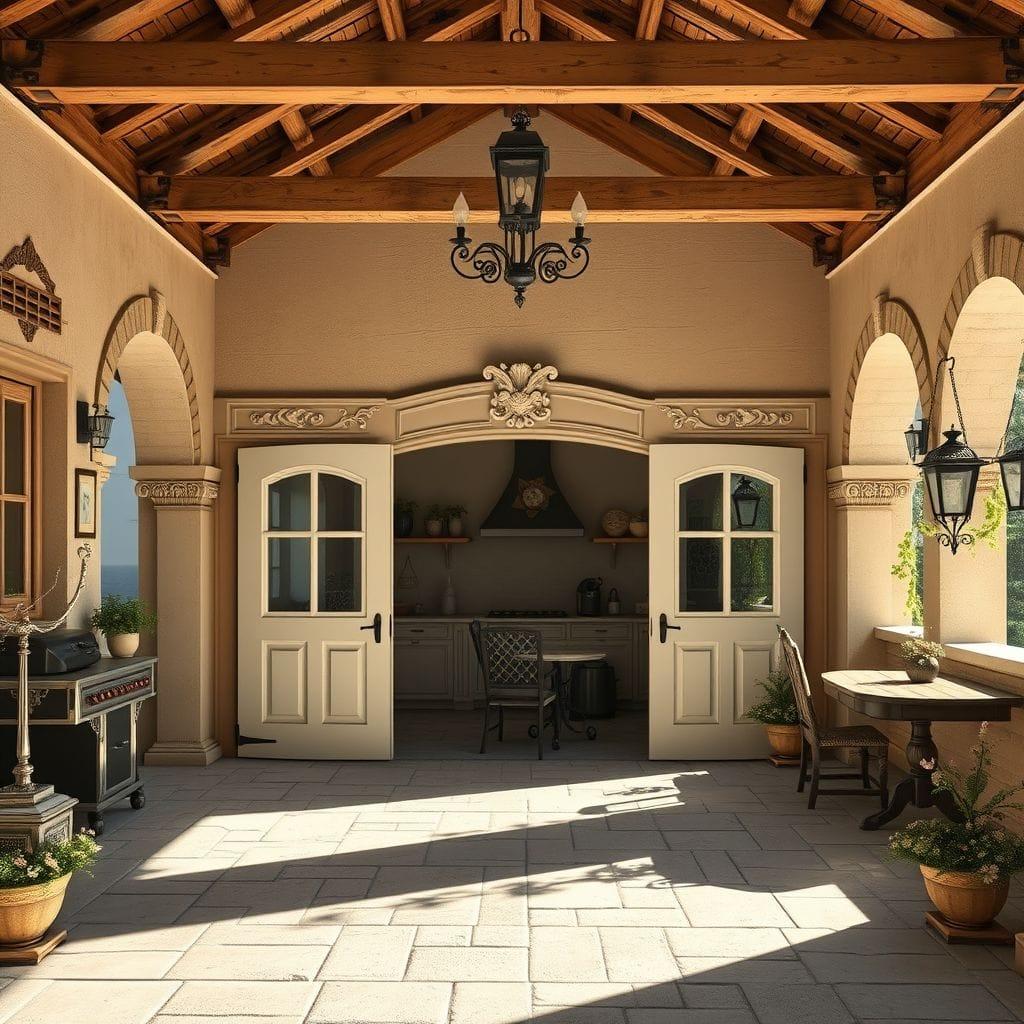 French Country Outdoor Garage design example 3