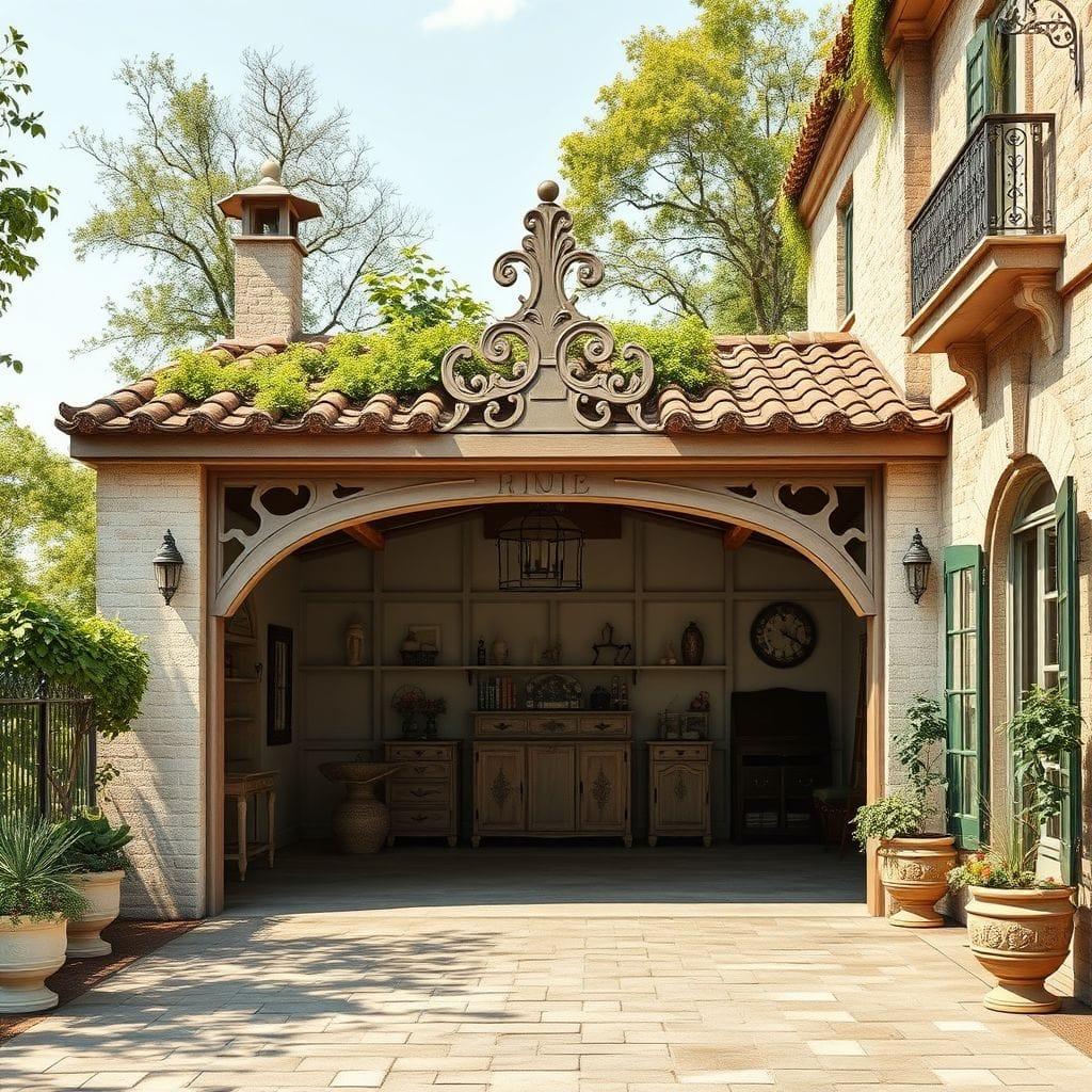 French Country Outdoor Garage design example 4