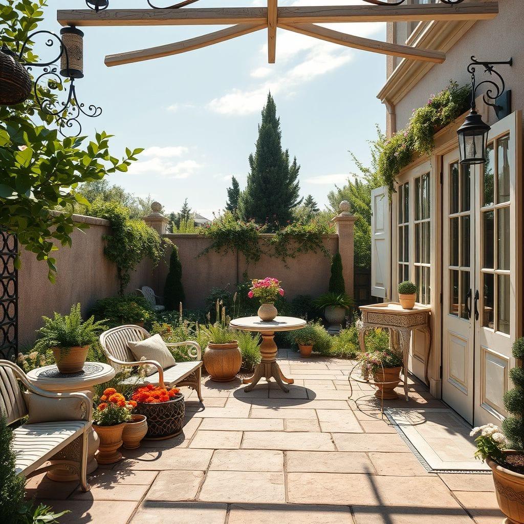 French Country Outdoor Garden design example 1