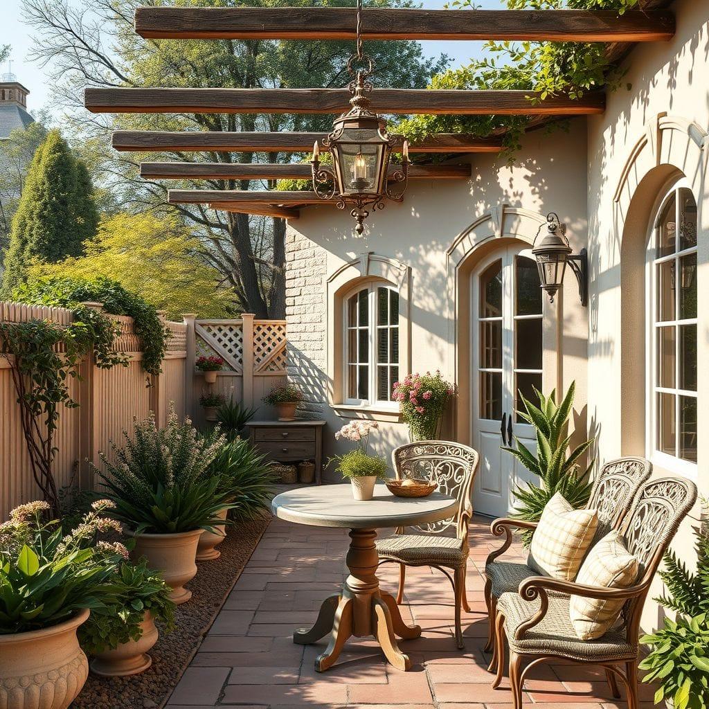 French Country Outdoor Garden design example 2