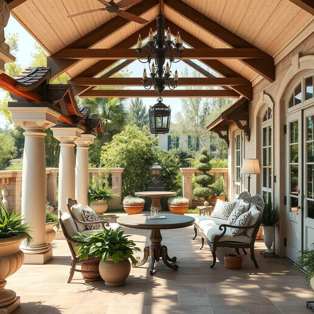 French Country Outdoor Patio design example 1