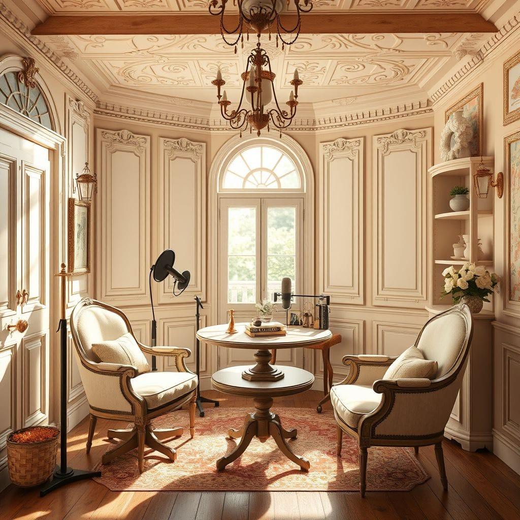 French Country Podcast Studio design example 4