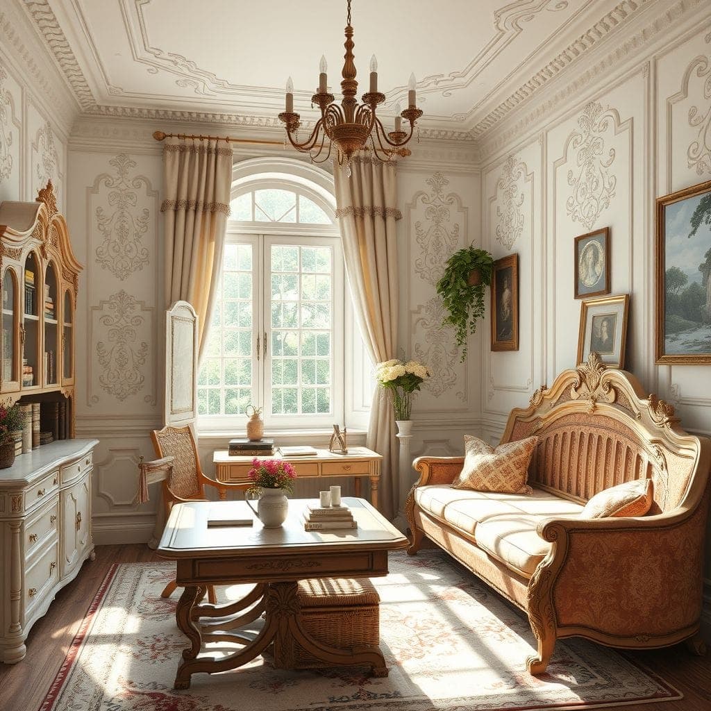 French Country Study Room design example 2