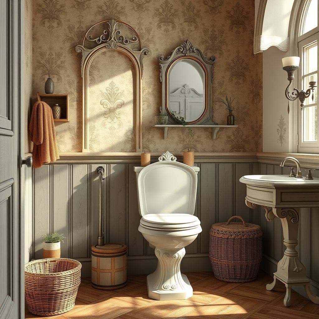 French Country Toilet design example 1