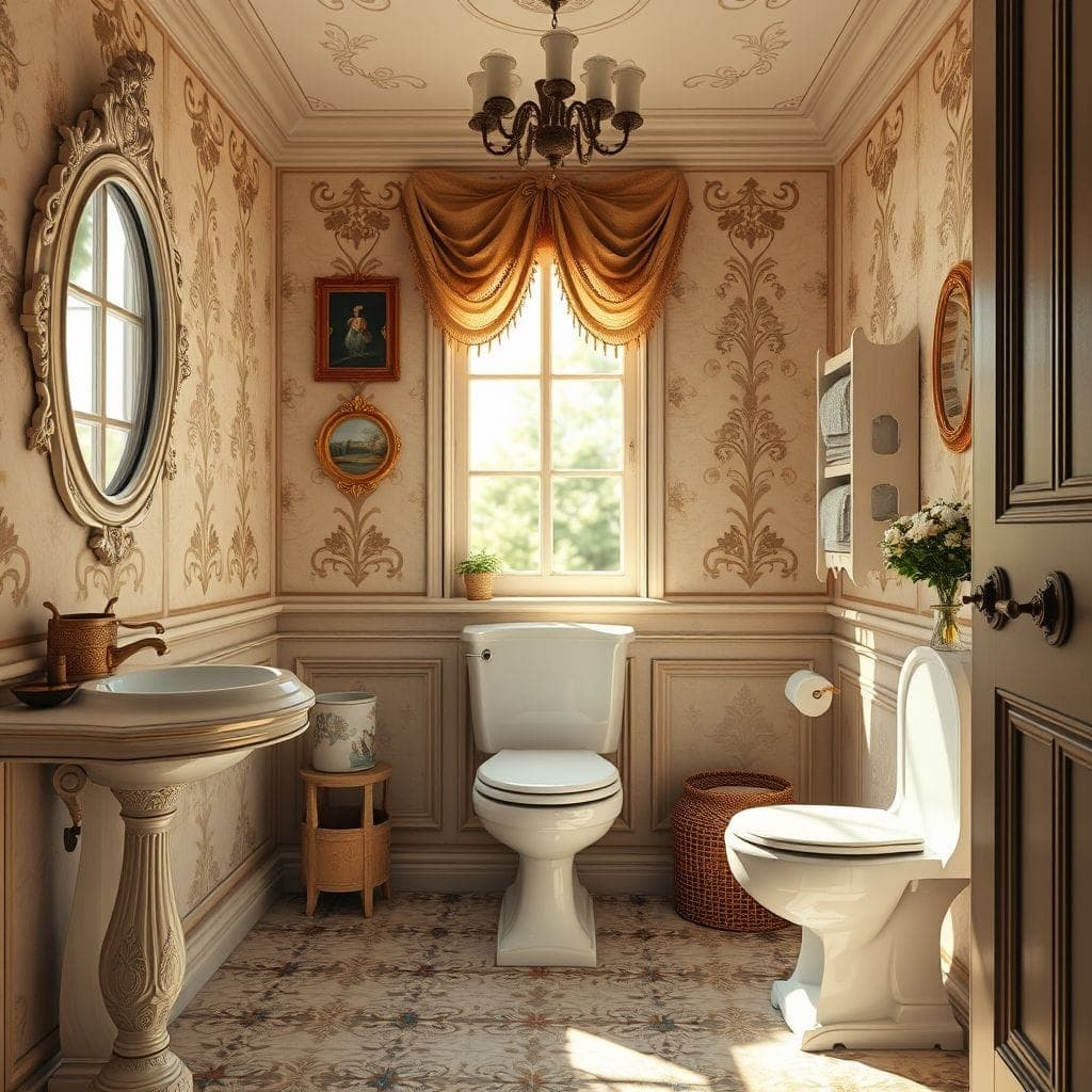 French Country Toilet design example 4