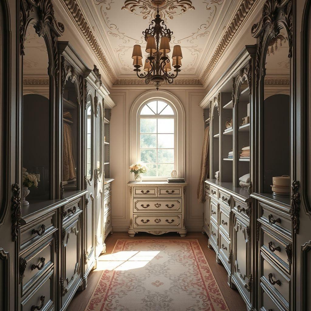 French Country Walk-in Closet design example 2