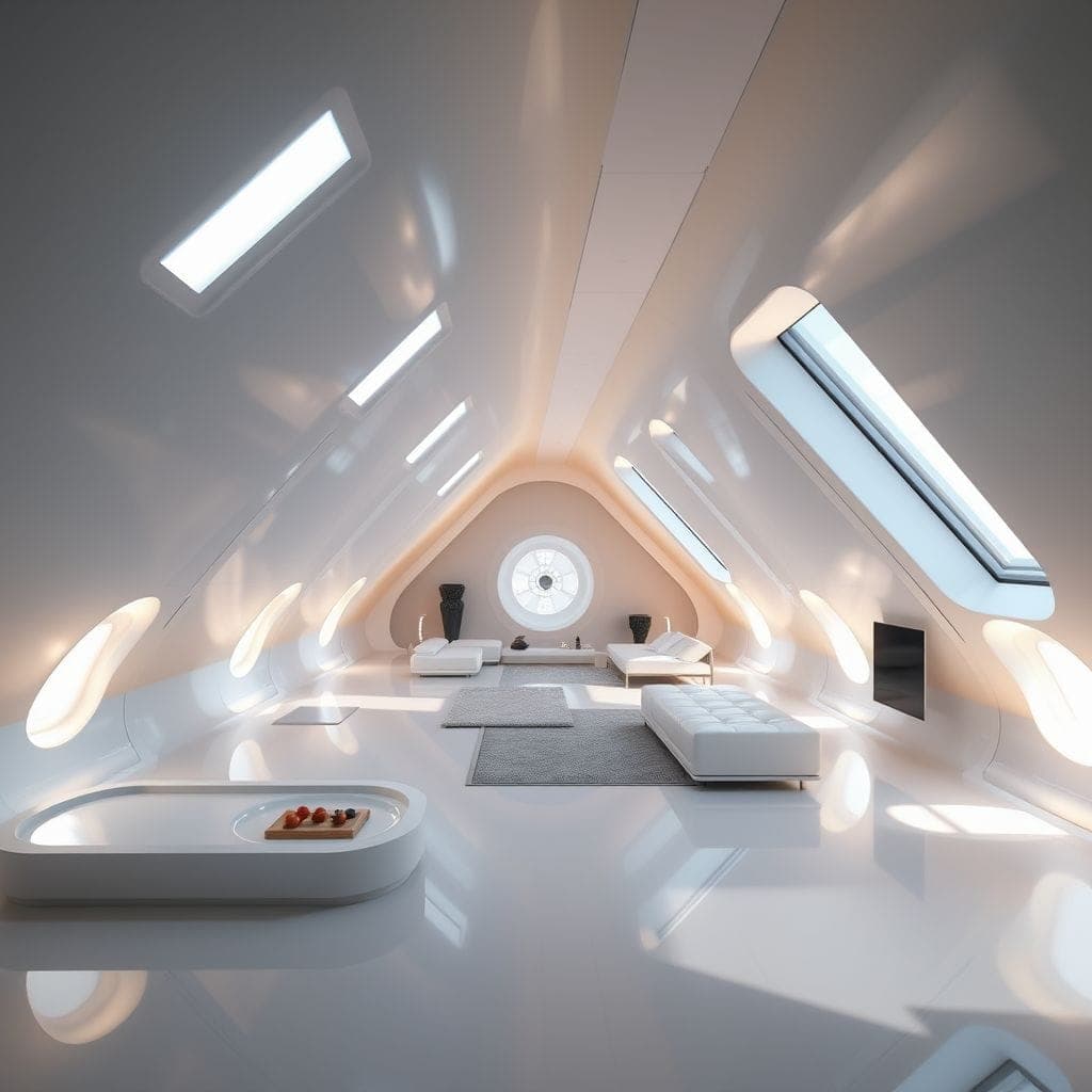 Futuristic Attic design example 2