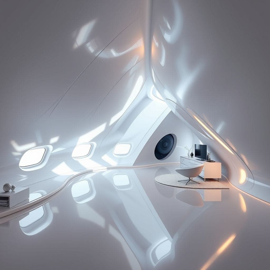 Futuristic Attic design example 4