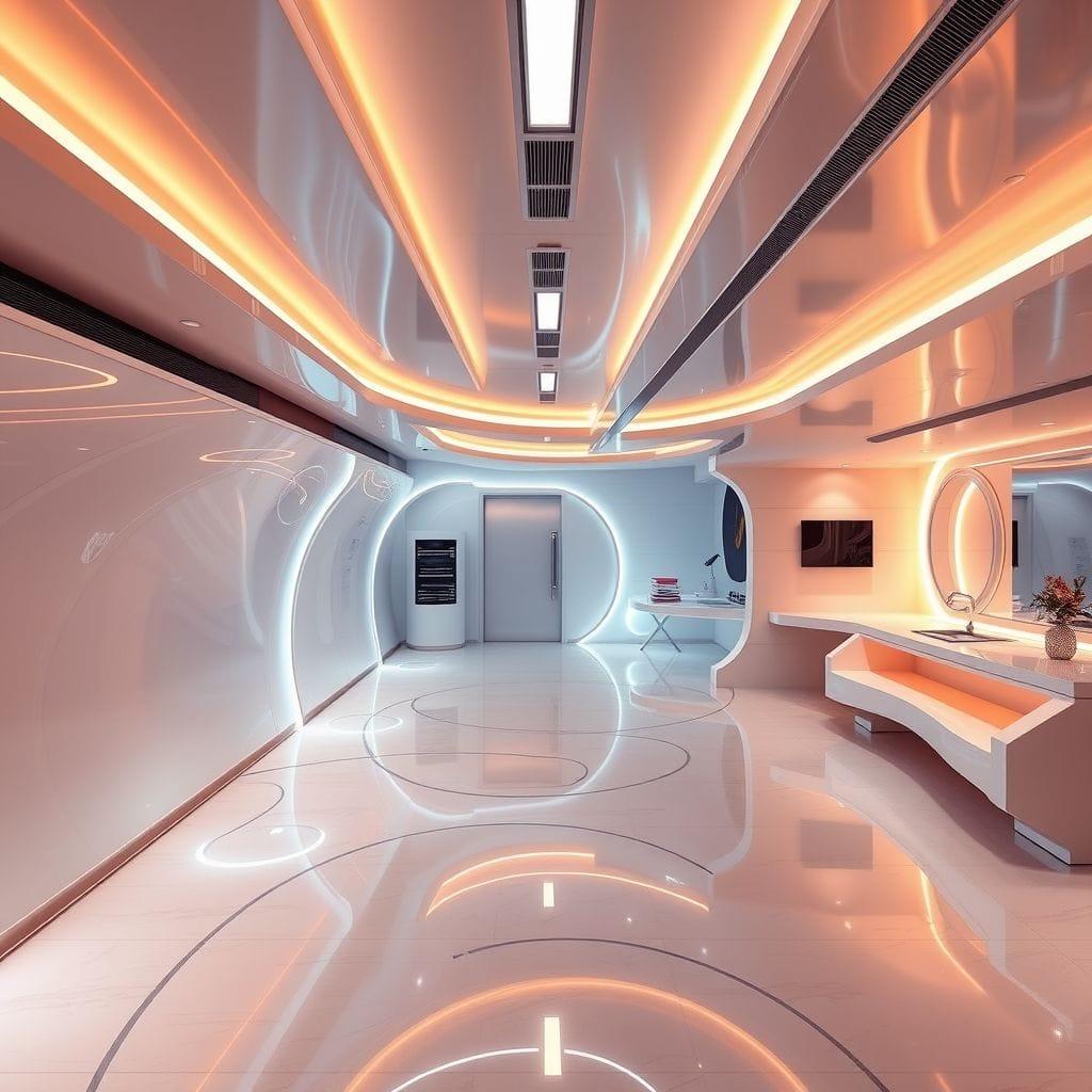 Futuristic Basement design example 1