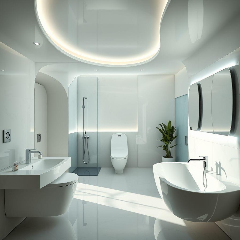 Futuristic Bathroom design example 2