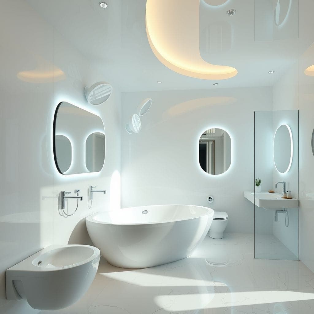 Futuristic Bathroom design example 4