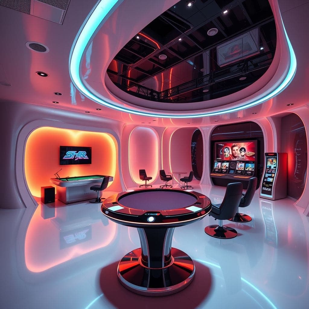 Futuristic Game Room design example 2