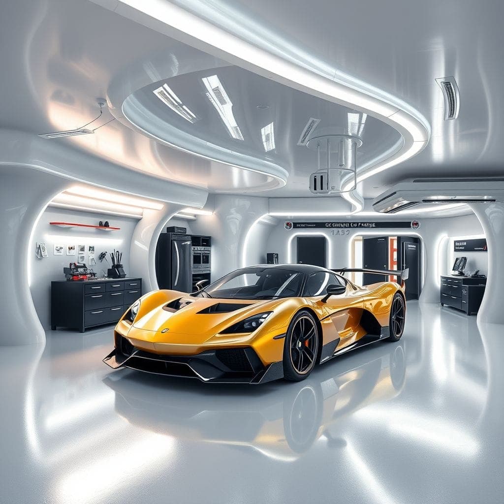 Futuristic Garage design example 2