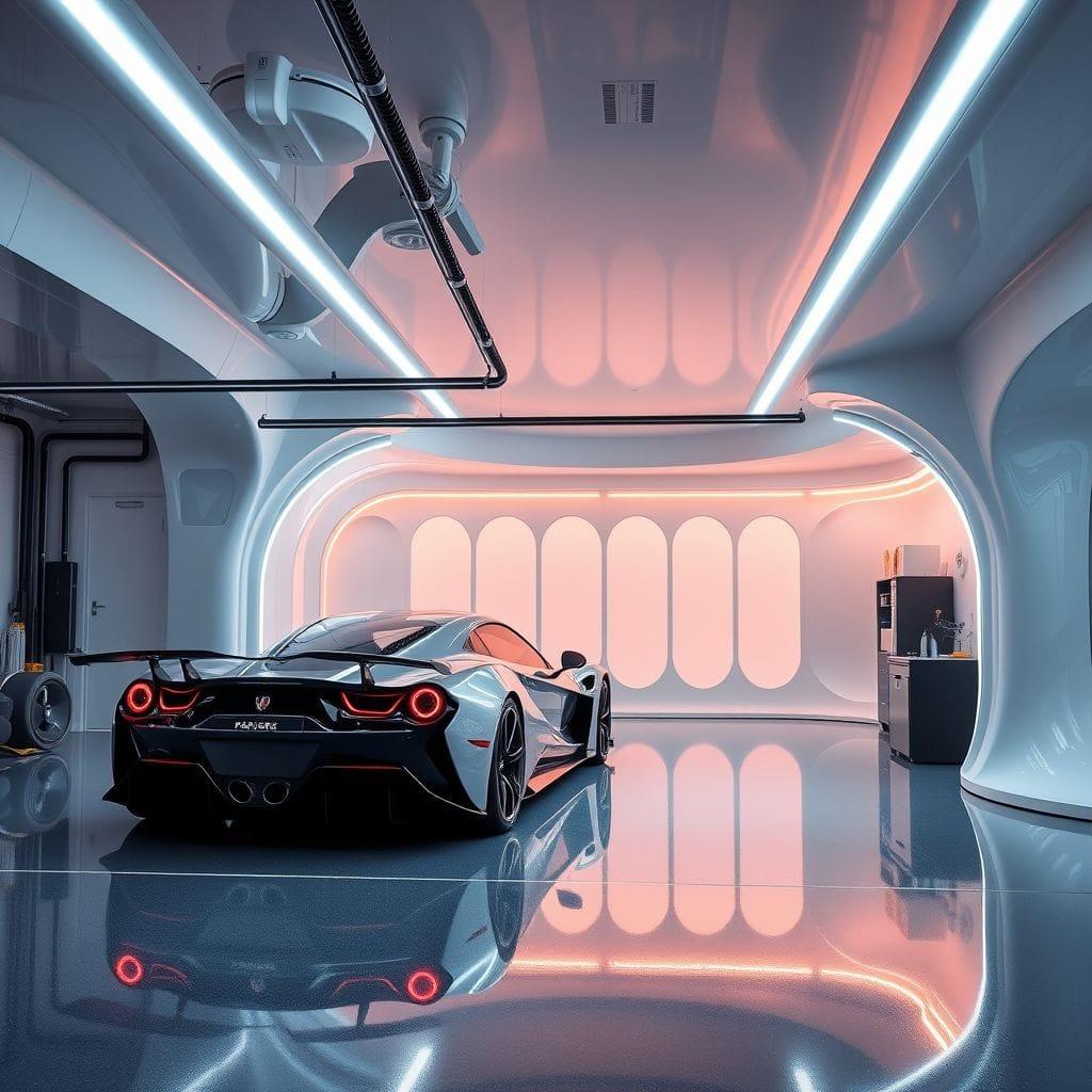 Futuristic Garage design example 3