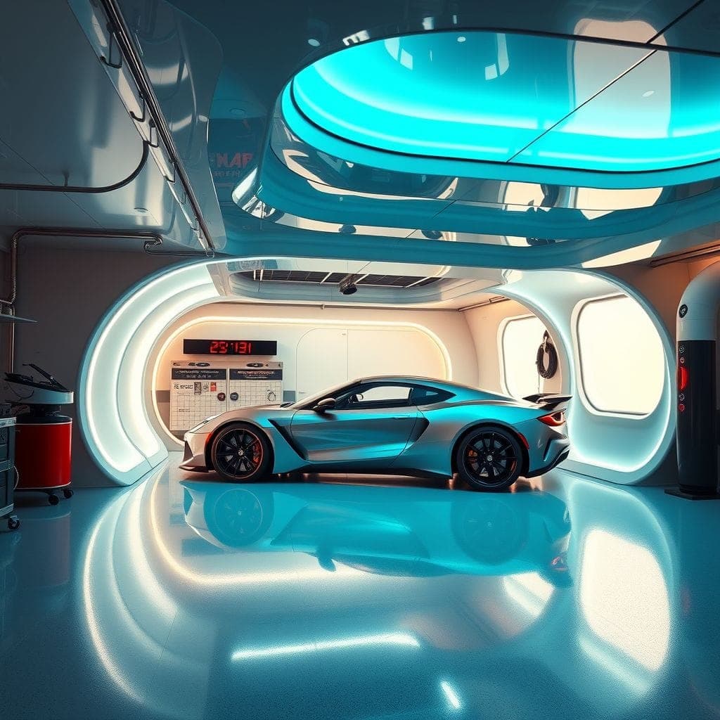 Futuristic Garage design example 4