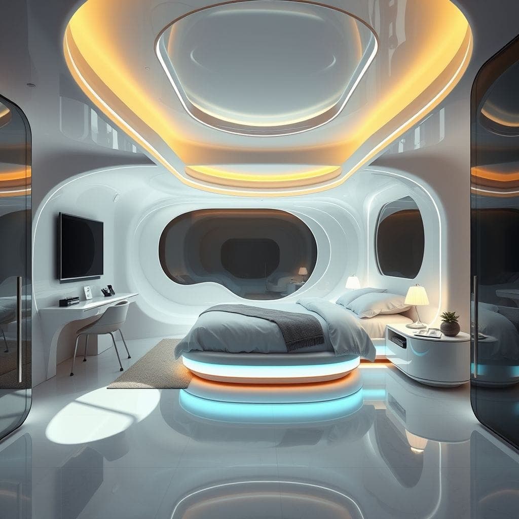 Futuristic Guest Room design example 2
