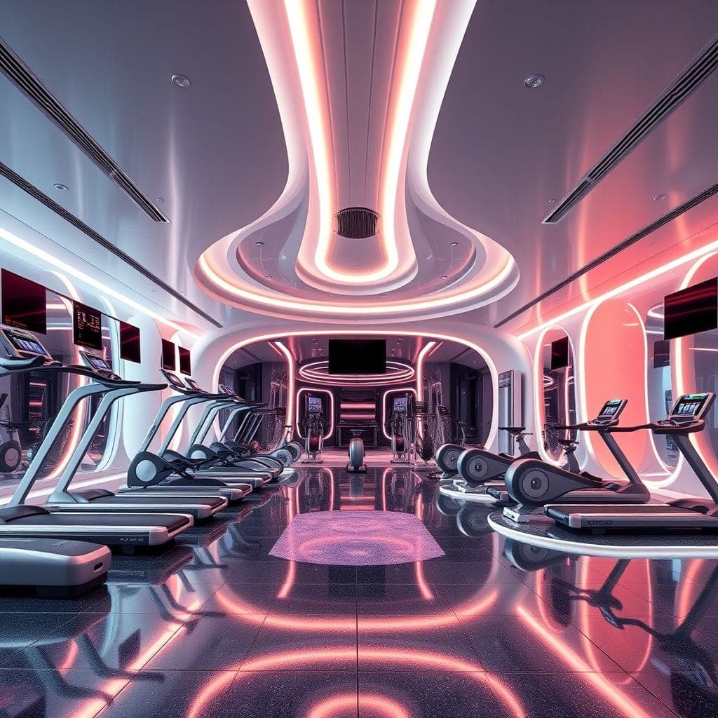 Futuristic Gym design example 2