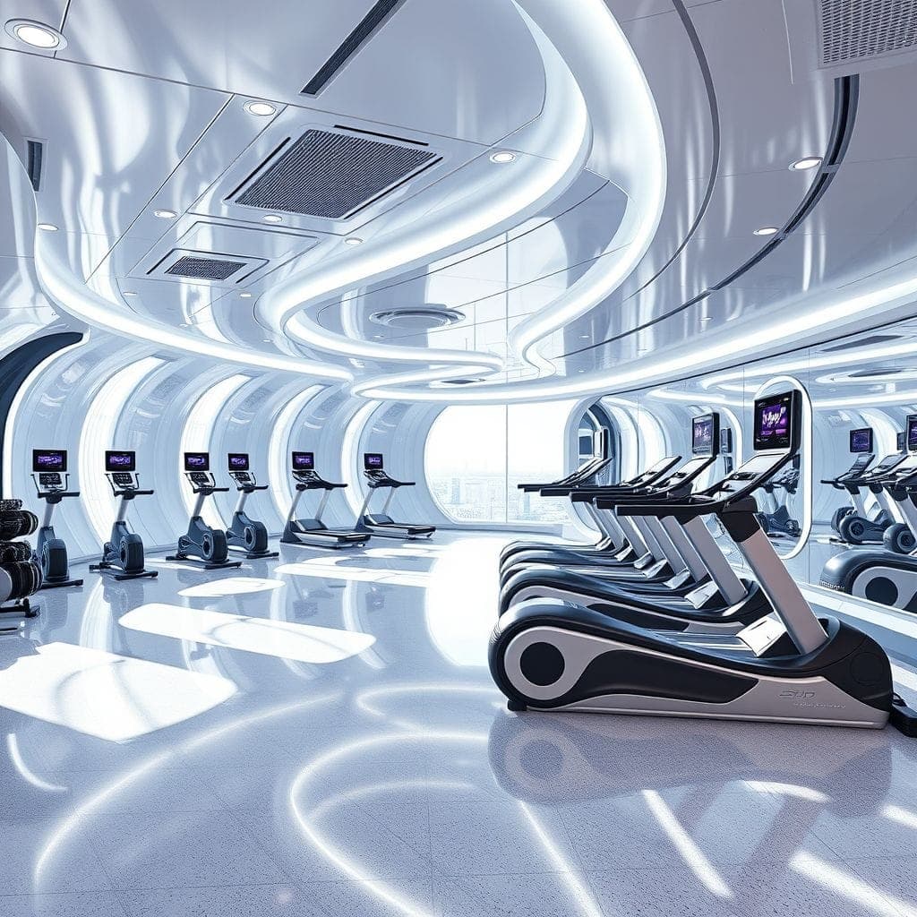 Futuristic Gym design example 3