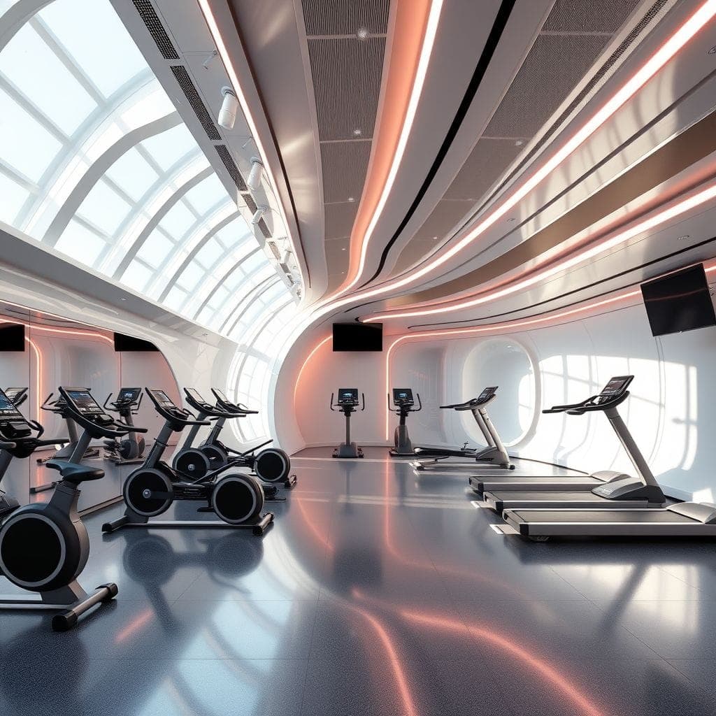 Futuristic Gym design example 4