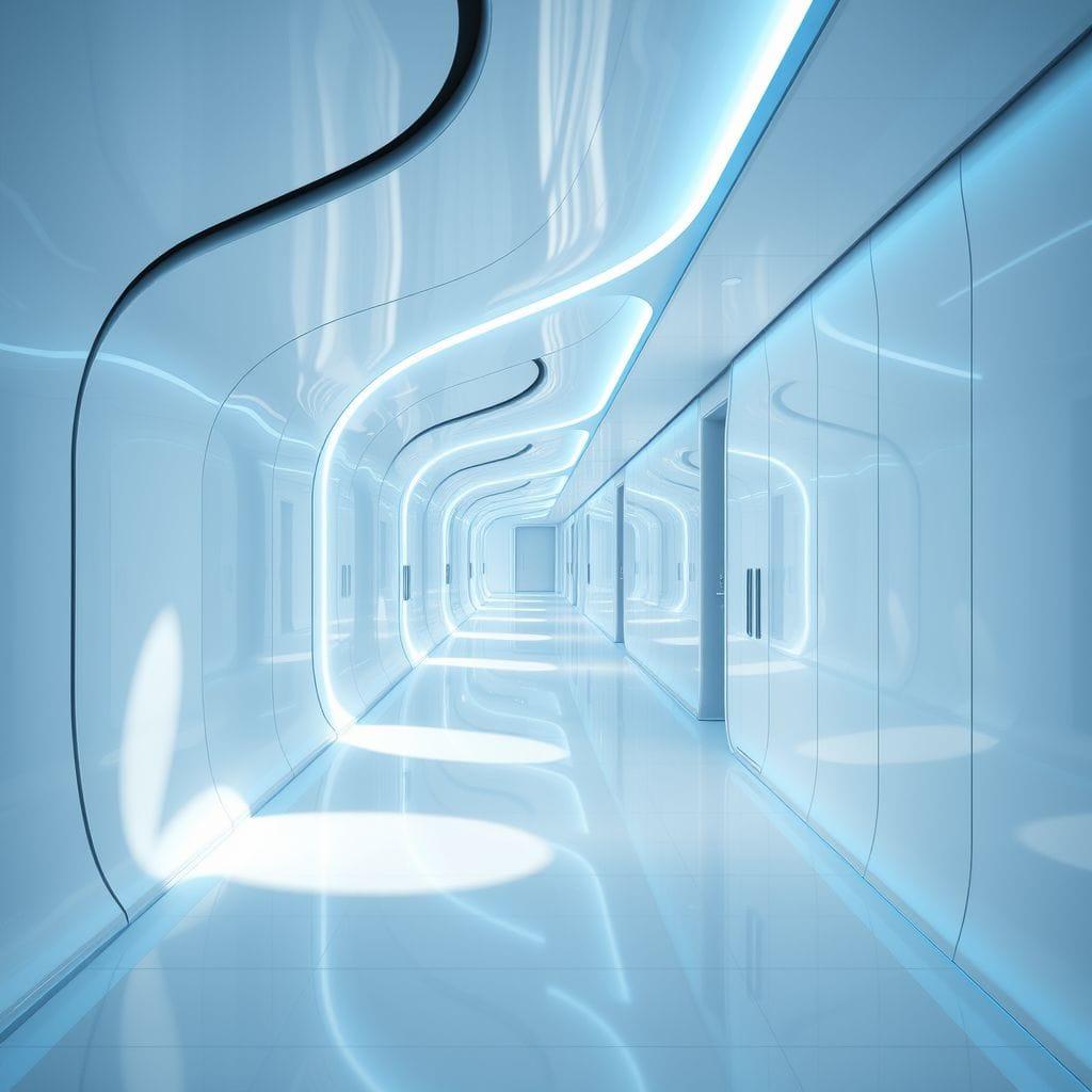 Futuristic Hallway design example 2