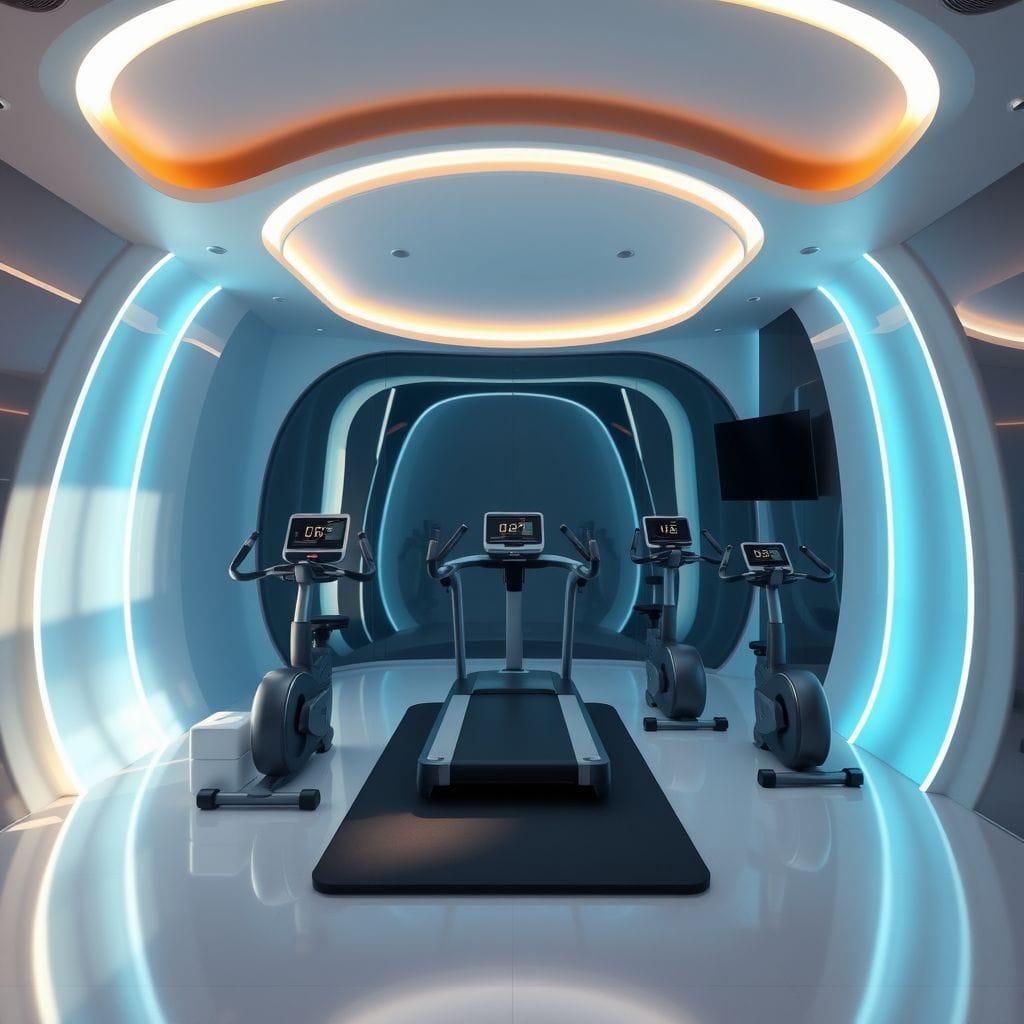 Futuristic Home Gym design example 4
