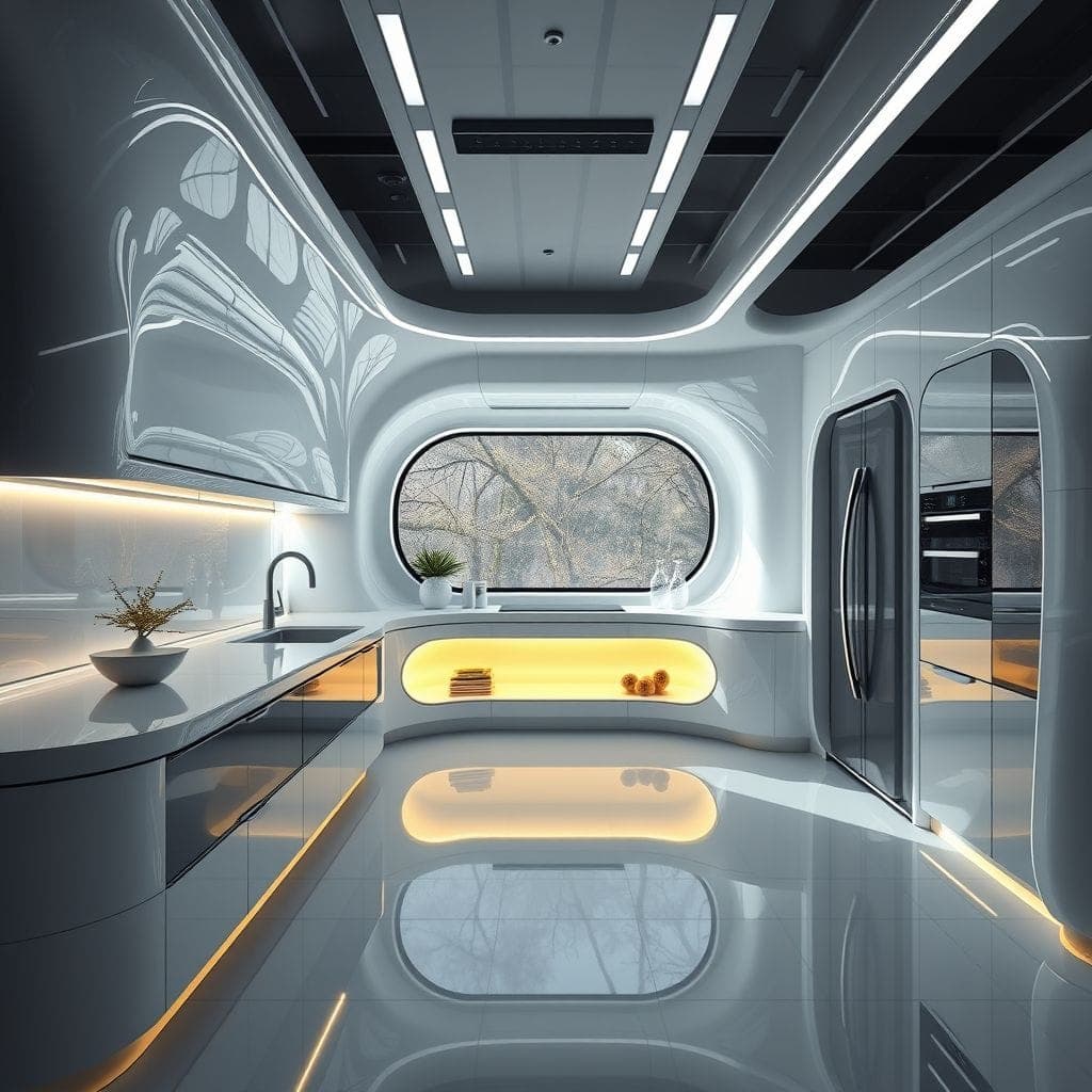 Futuristic Kitchen design example 2
