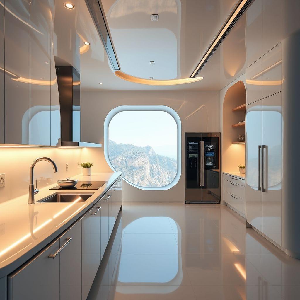 Futuristic Kitchen design example 3
