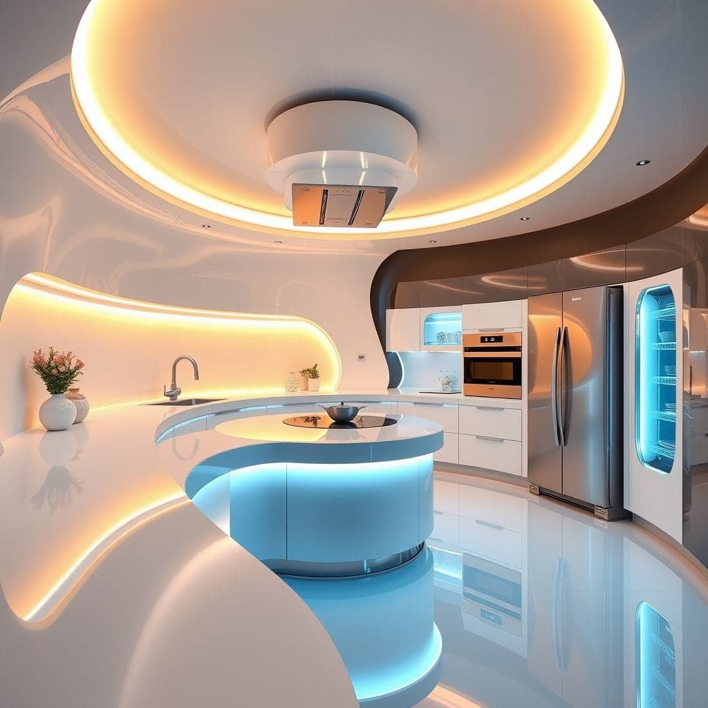 Futuristic Kitchen design example 4