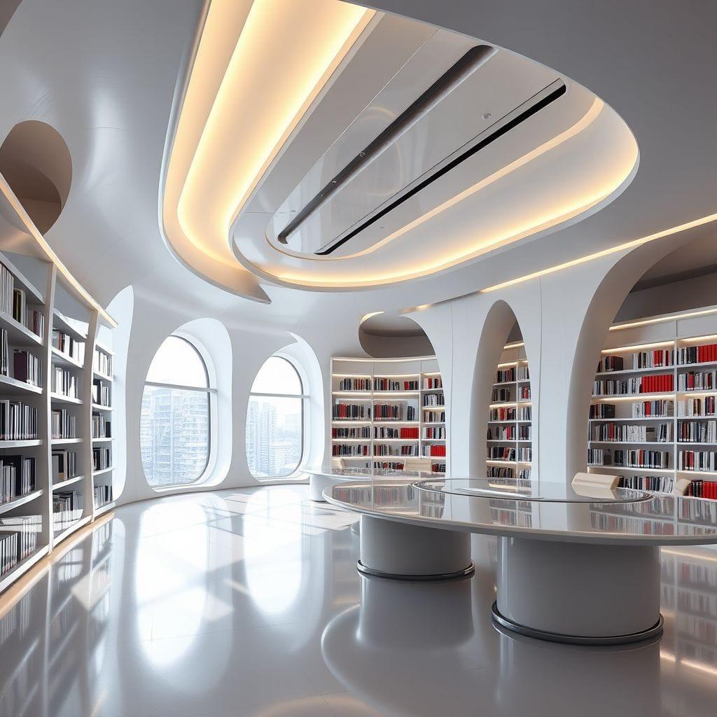 Futuristic Library design example 1