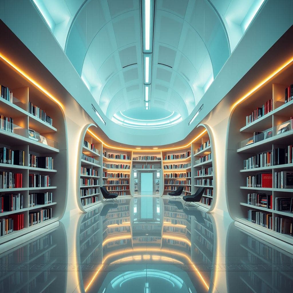 Futuristic Library design example 2