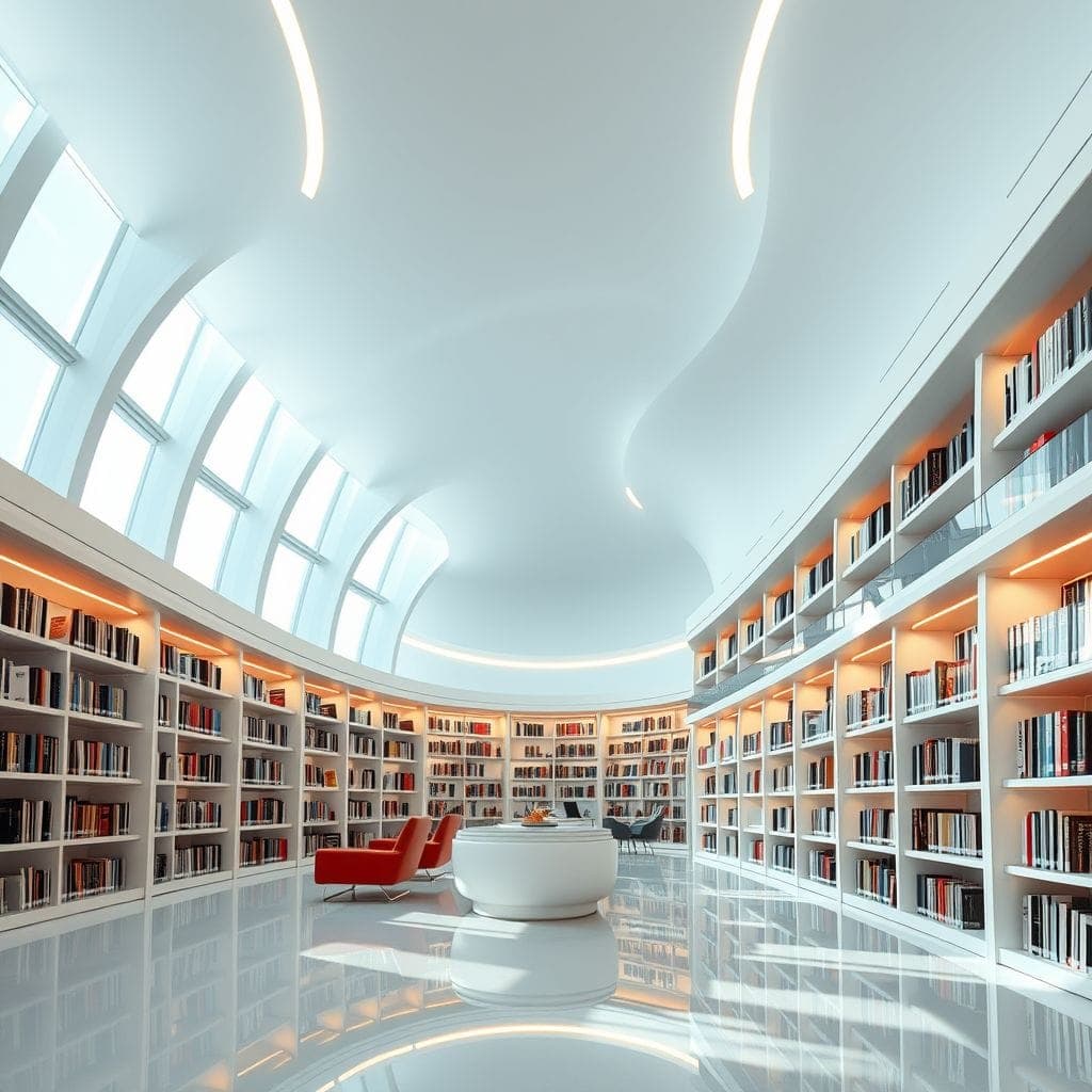 Futuristic Library design example 3