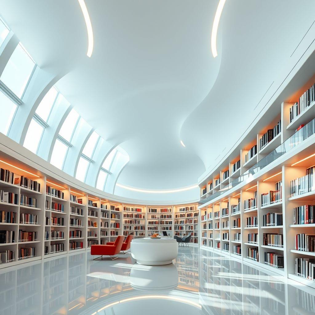 Futuristic Library design example 3