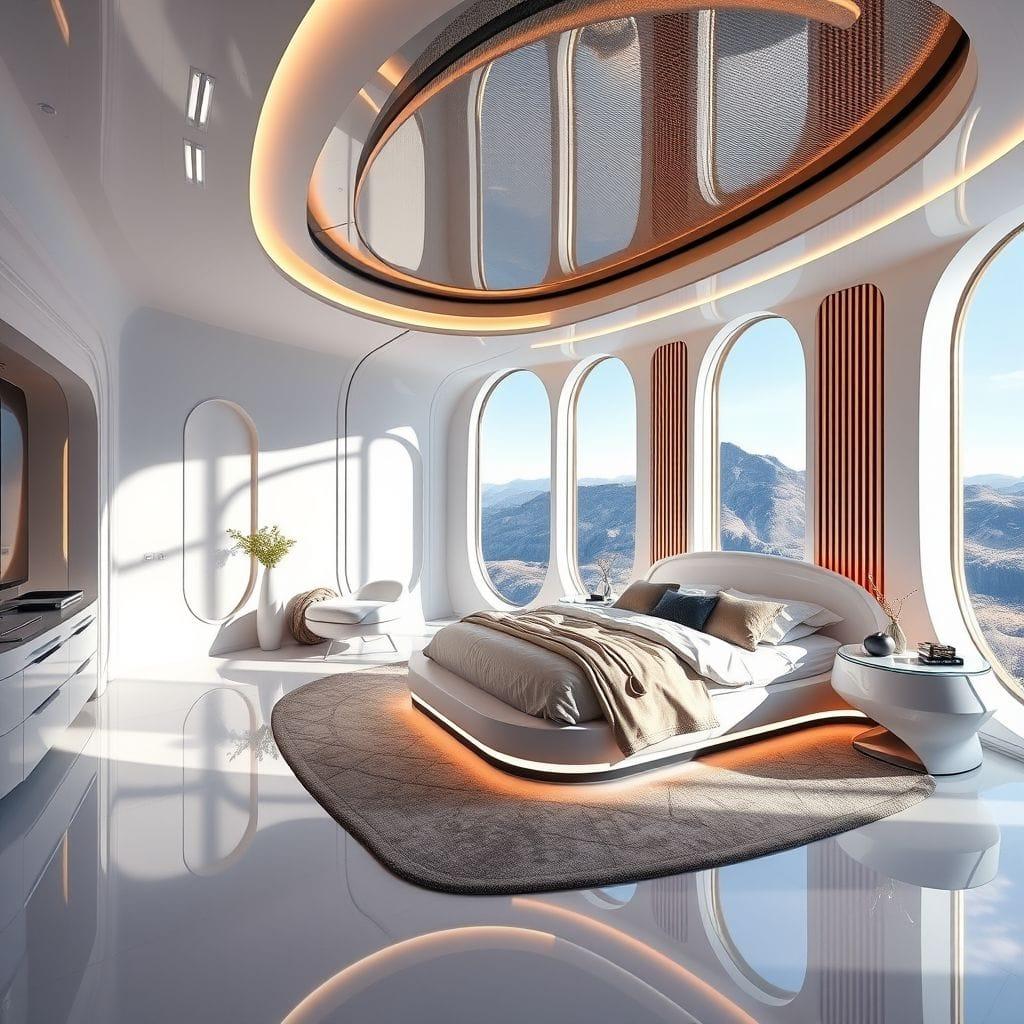 Futuristic Master Bedroom design example 2