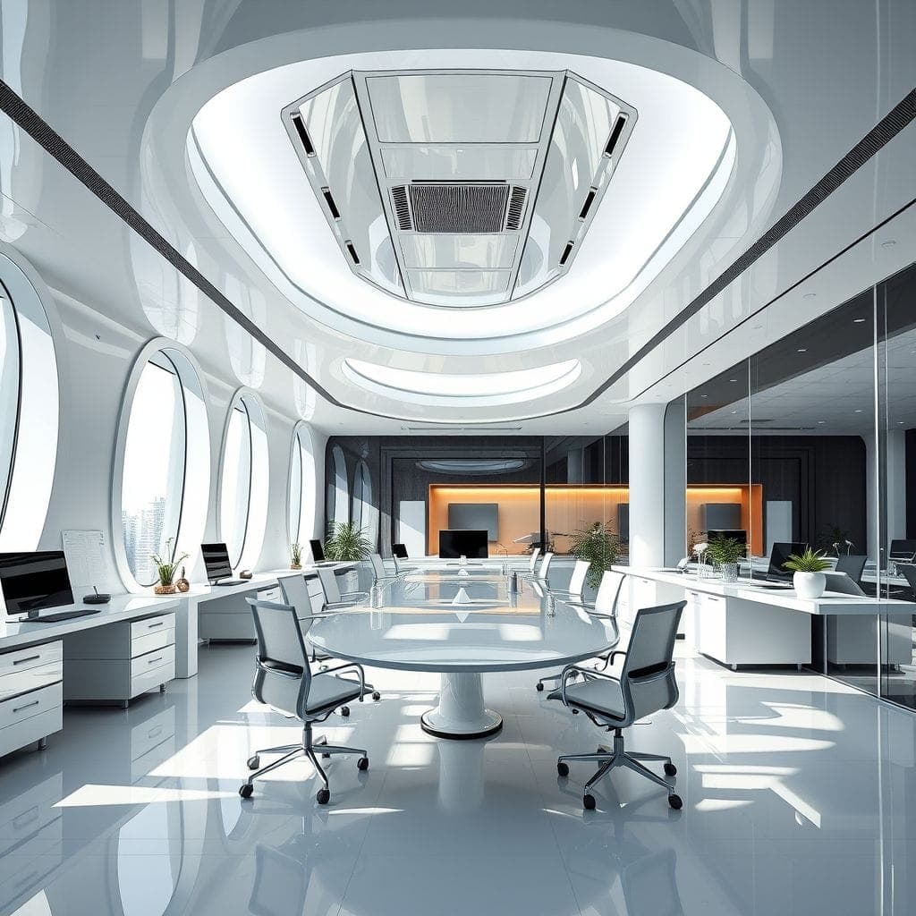 Futuristic Office design example 1