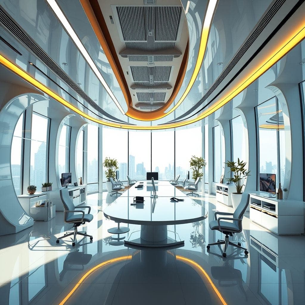 Futuristic Office design example 2