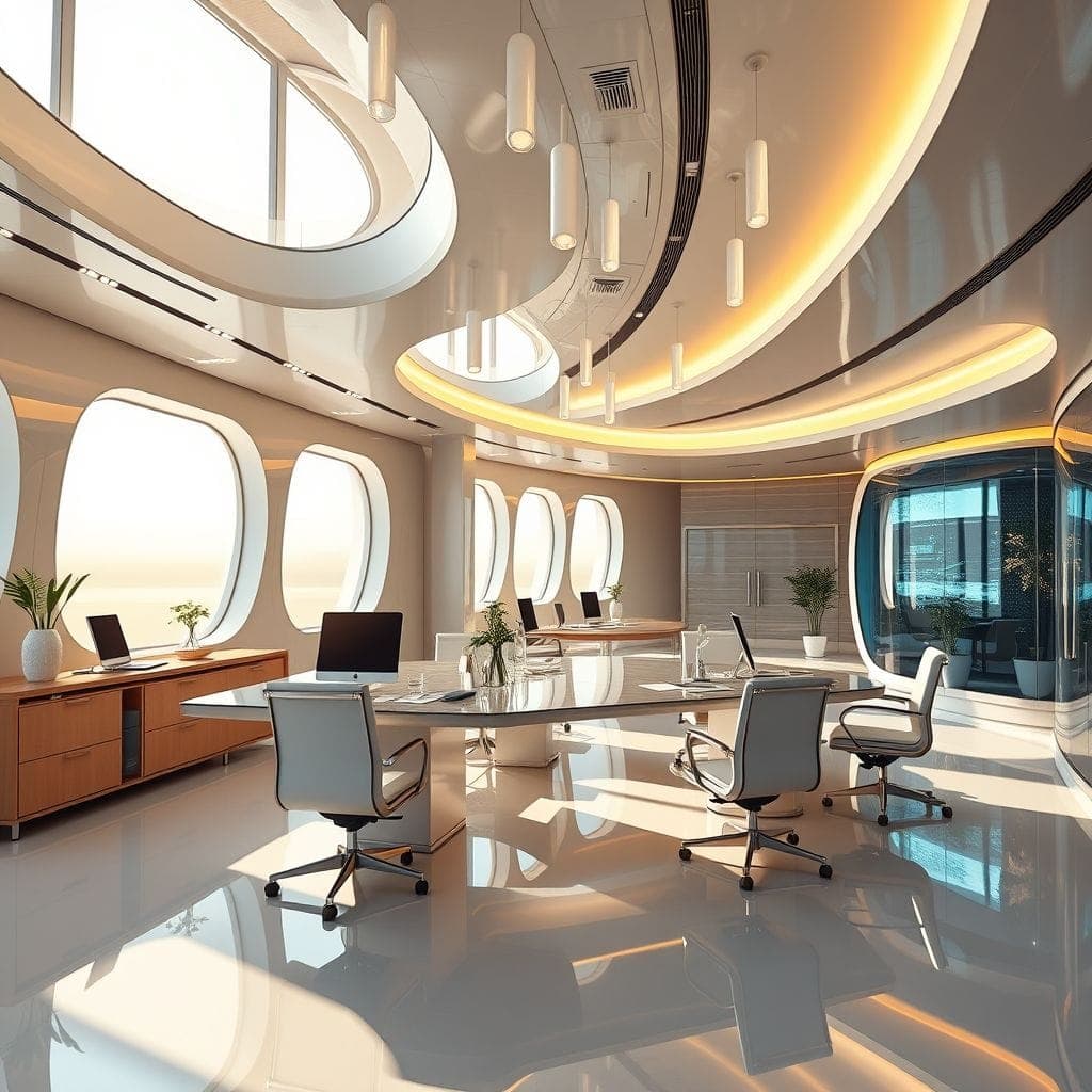 Futuristic Office design example 4