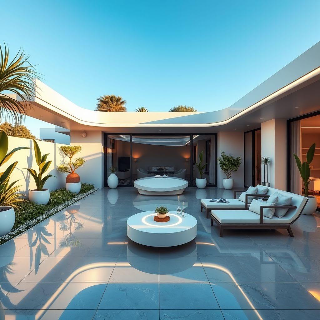 Futuristic Outdoor Patio design example 4