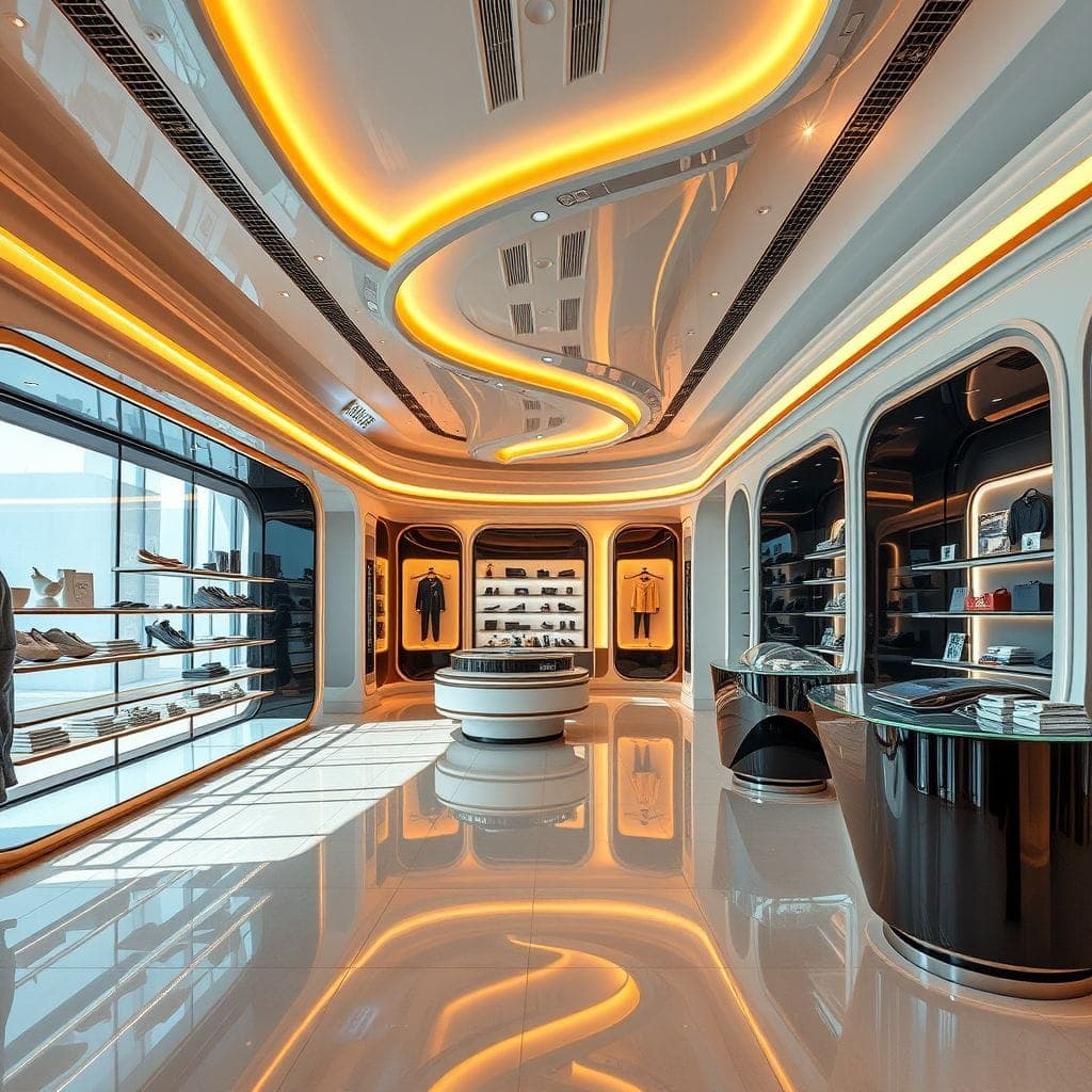 Futuristic Store design example 1