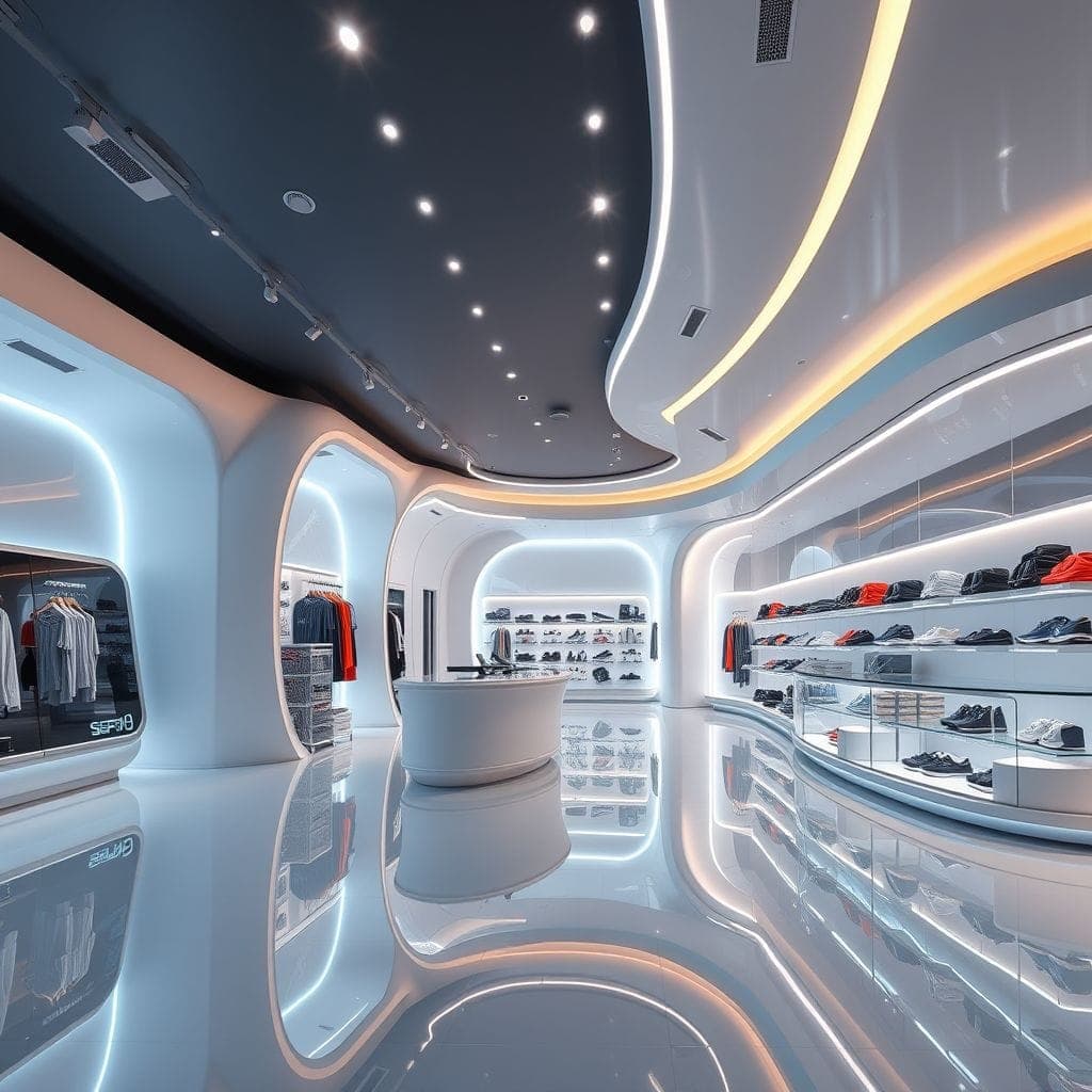 Futuristic Store design example 3
