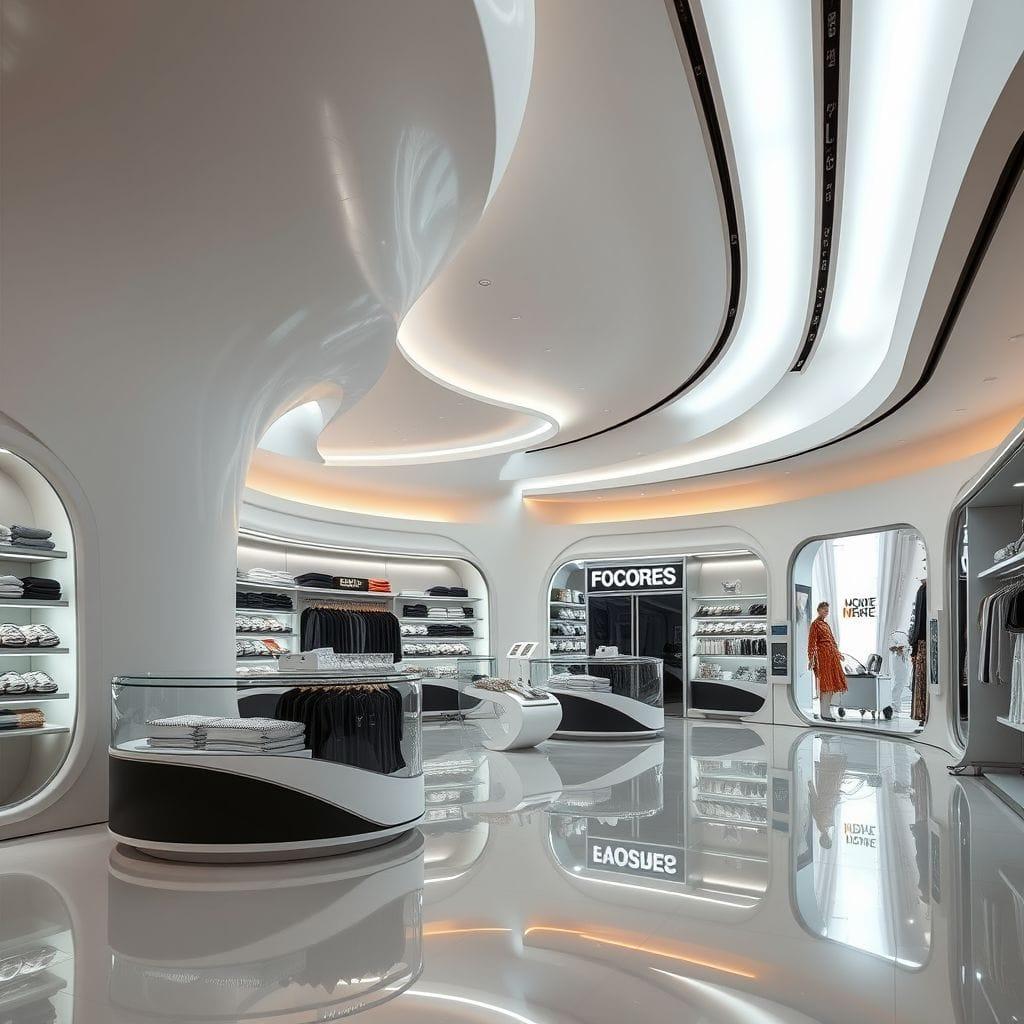 Futuristic Store design example 4