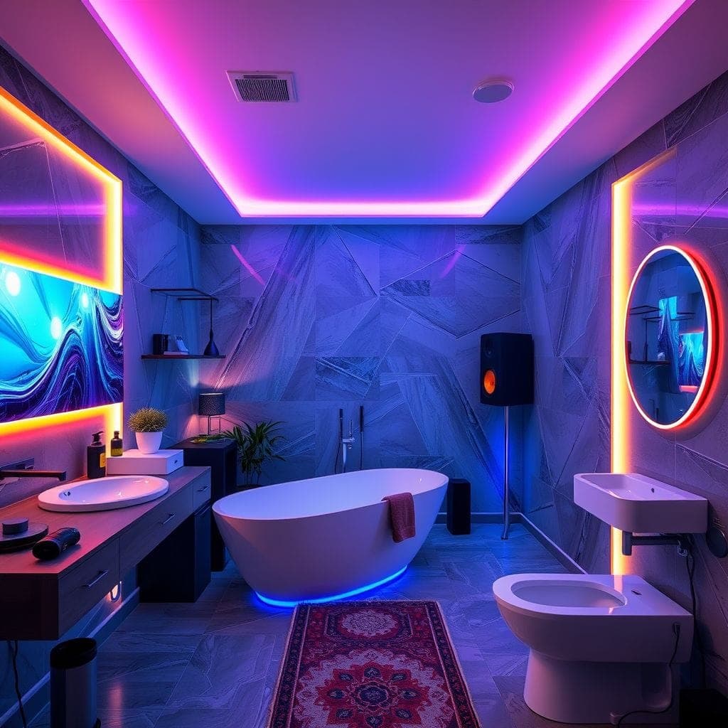 Gaming Room Bathroom design example 1