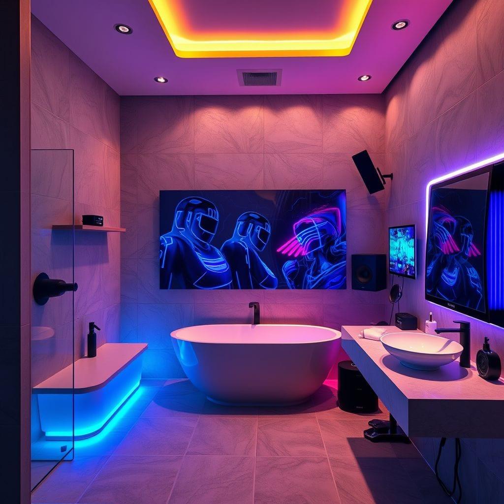 Gaming Room Bathroom design example 2