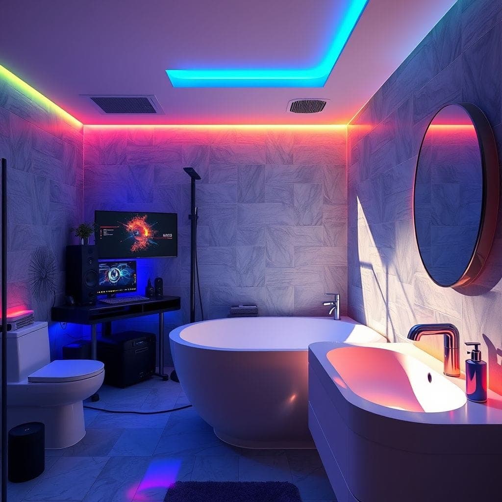Gaming Room Bathroom design example 3