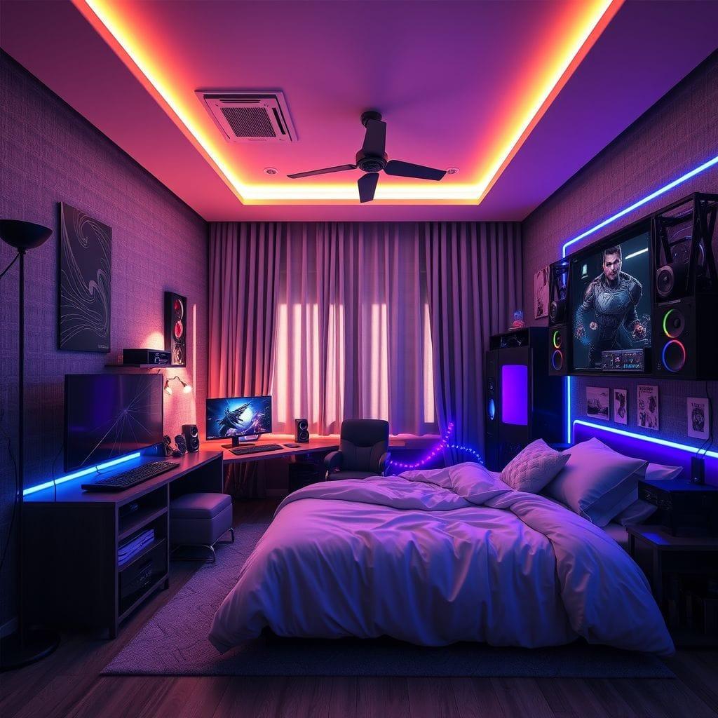Gaming Room Bedroom design example 3
