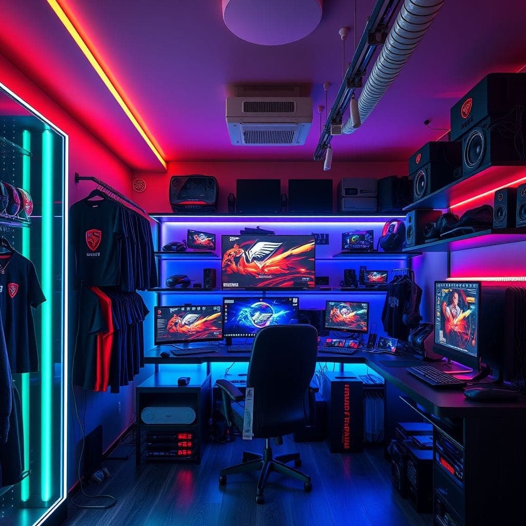 Gaming Room Clothing Store design example 2